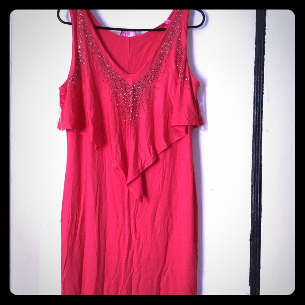 Pink mini dress